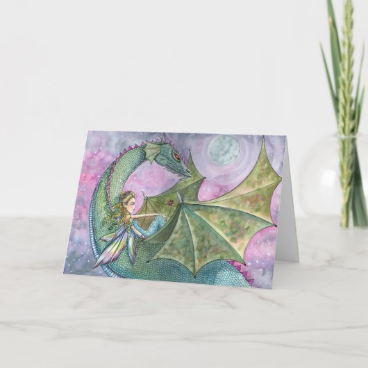 Carte vierge de Fairy Dragon par Molly Harrison (Devant)