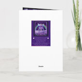 Carte vierge de fée de pluie violette (Dos)