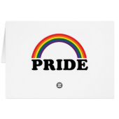 Carte vierge de fierté de l'arc-en-ciel LGBT (Dos Horizontal)