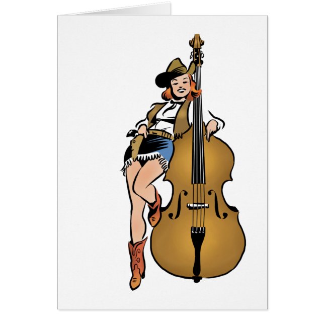 Carte vierge de fille basse (Devant)