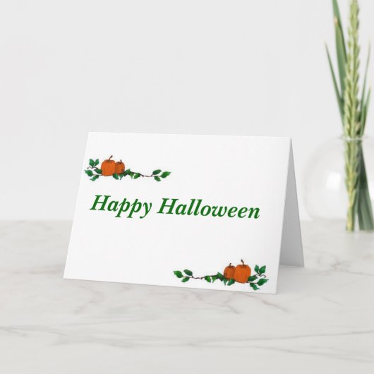 Carte vierge de Halloween (Devant)
