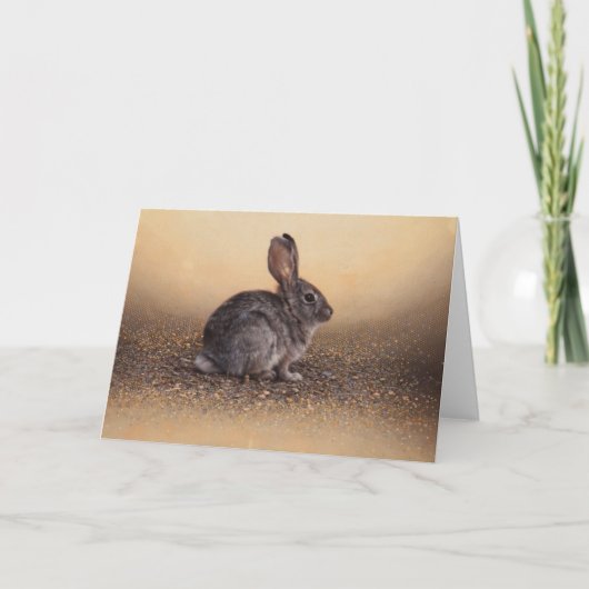 Carte vierge de lapin par Andrew Denman (Devant)