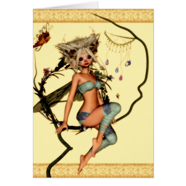 Carte vierge de Lindiwe- d'Insecte-UN-Crochets (Devant)
