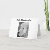 Carte vierge de lion d'or de Halloween (Dos)