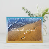 Carte vierge de Merci de pas de plage (Debout devant)