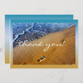 Carte vierge de Merci de pas de plage (Devant / Derrière)