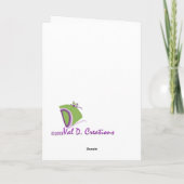 Carte vierge de mois noir inspiré d'histoire (Dos)