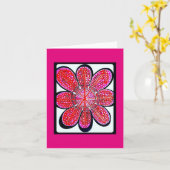 Carte vierge de note (Fleur jaune)