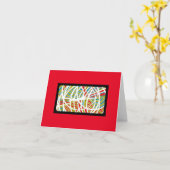 Carte vierge de note (Fleur jaune)