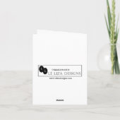 Carte vierge de note (Dos)