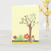 carte vierge de note (Fleur jaune)