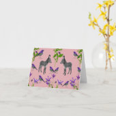 Carte vierge de note (Fleur jaune)