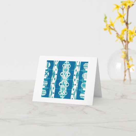 Carte vierge de note (art déco/couverture de Natif (Fleur jaune)