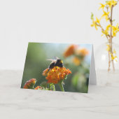Carte vierge de note de BOURDON (Fleur jaune)