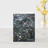 Carte vierge de note de couleurs subtiles d'art (Fleur jaune)