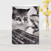 Carte vierge de note de Psycholocat (Fleur jaune)