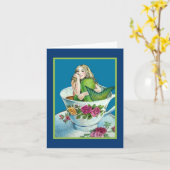 Carte vierge de note du thé I de sirène (Fleur jaune)