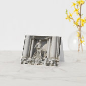 Carte vierge de note--Fontaine de TREVI (Fleur jaune)