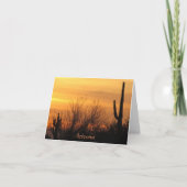 Carte vierge de note--L'Arizona Sunset-3 (Devant)