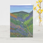 Carte vierge de note - printemps dans les (Fleur jaune)