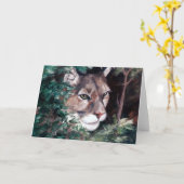 Carte vierge de observation de puma (Fleur jaune)