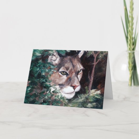 Carte vierge de observation de puma (Devant)