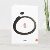 Carte vierge de pèlerin de zen (Dos)