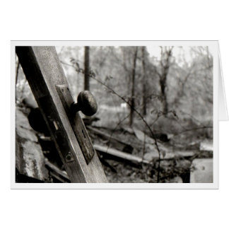 Carte vierge de poignée de porte