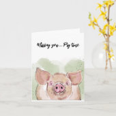 Carte vierge de porc (Fleur jaune)