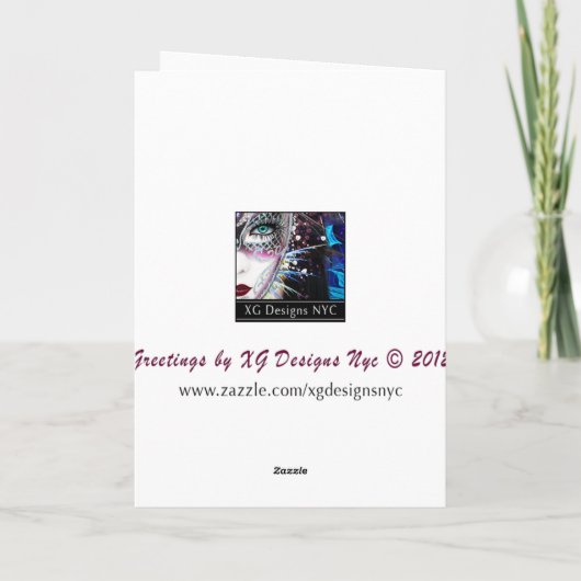 Carte vierge de Saint-Valentin de fille de (Dos)