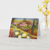 Carte vierge de scène toscane (Fleur jaune)