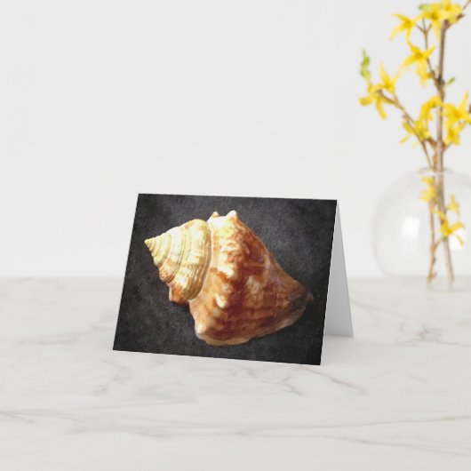 Carte vierge de Shell de mer (Fleur jaune)