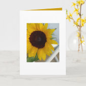 Carte vierge de tournesol (Fleur jaune)