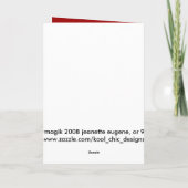 CARTE VIERGE DE VACANCES DE PATIN DE GLACE (Dos)