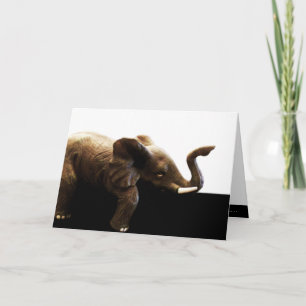 Carte vierge "d'éléphant de bureau"