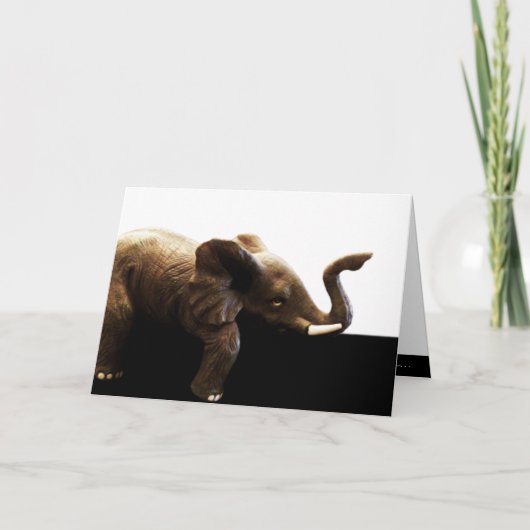 Carte vierge "d'éléphant de bureau" (Devant)