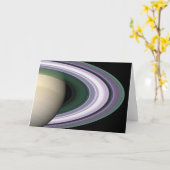 Carte vierge des anneaux de Saturn de photo de (Fleur jaune)