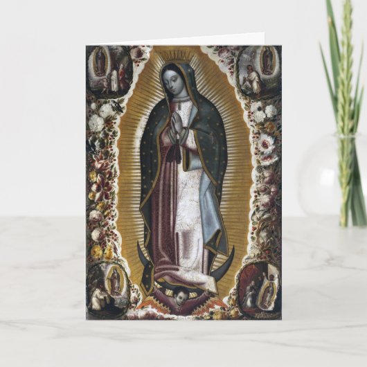 Carte Vierge des condoléances de sympathie de Guadalupe (Devant)
