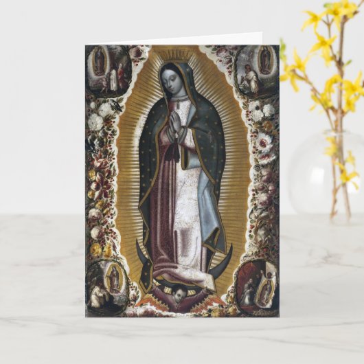 Carte Vierge des condoléances de sympathie de Guadalupe (Fleur jaune)