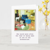 Carte vierge d'humour (Fleur jaune)