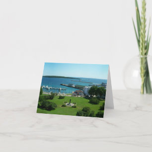 Carte vierge d'île de Mackinac