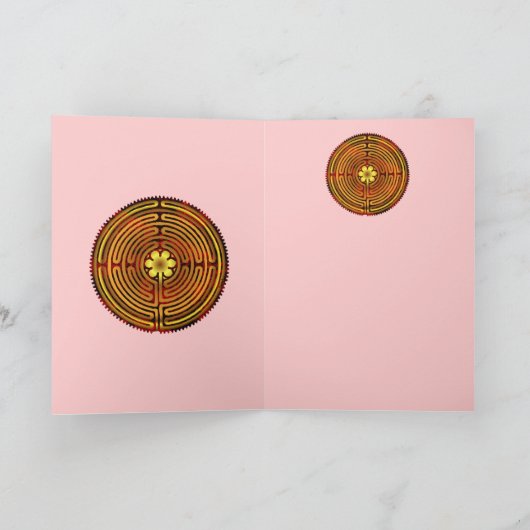 Carte vierge du feu de labyrinthe de Chartres (Intérieur)