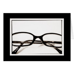 Carte vierge en verre de geek