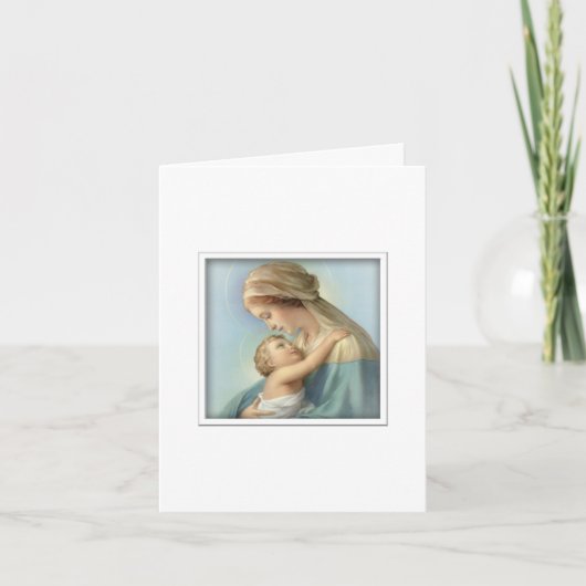 Carte Vierge et enfant (Devant)