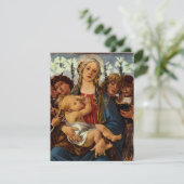 Carte Vierge et enfant avec huit anges par Botticelli (Debout devant)