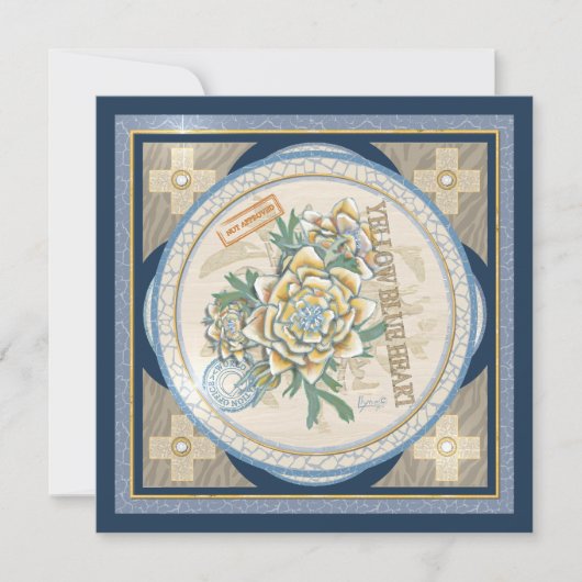 Carte vierge fleur jaune de G Creation Office (Devant)