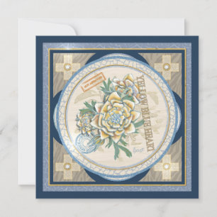 Carte vierge fleur jaune de G Creation Office