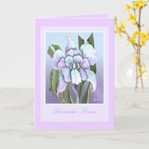 Carte vierge Fleur Smeraldo