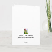 Carte vierge florale (Dos)