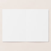 Carte vierge florale dorée pour toutes occasions (Intérieur)